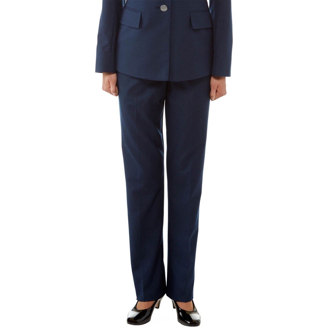 USAF FEMALE WOMEN’S AIR FORCE JROTC CIVIL AIR PATROL SERVICE DRESS BLUE PANTS