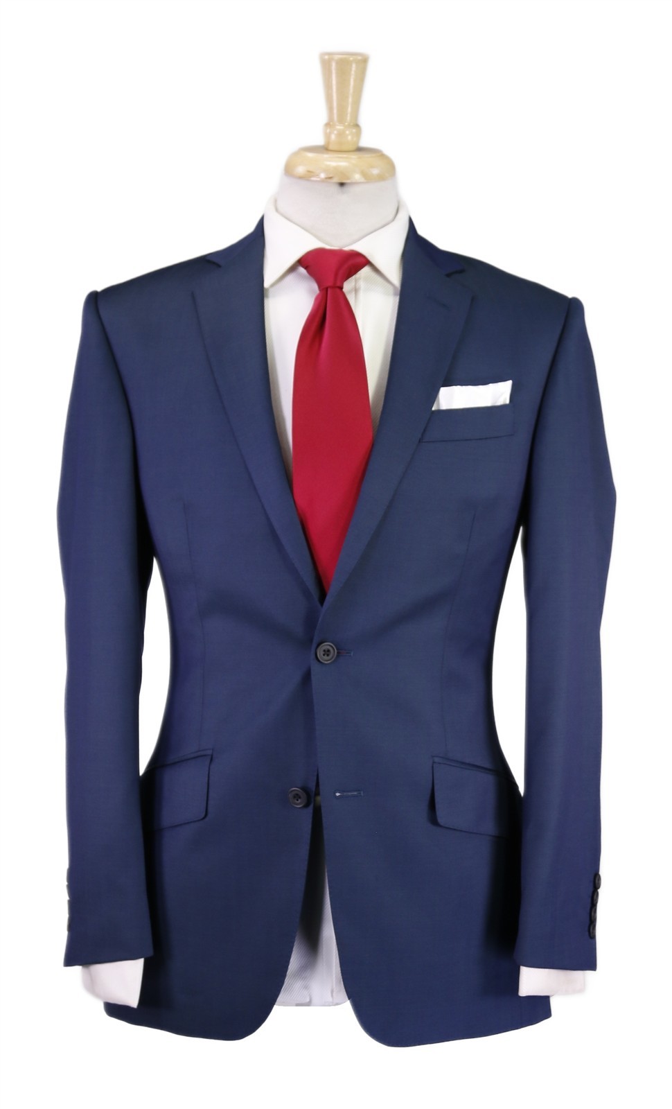 Richard James Savile Row Blue Green 2-Btn Wool Slim Fit Suit 36R