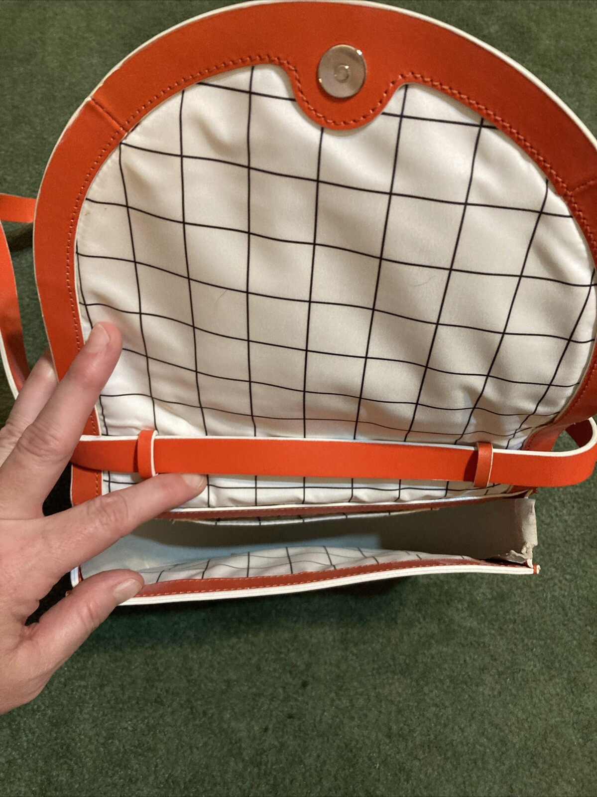 Kate Spade Saturday Half Circle Bag NWOT Bright Coral shoulder, clutch, belt