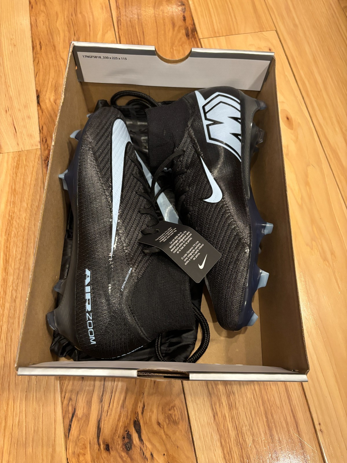Nike Zoom Superfly 10 Elite FG Black Ice Blue FQ1454 001 Men’s Size 10.5