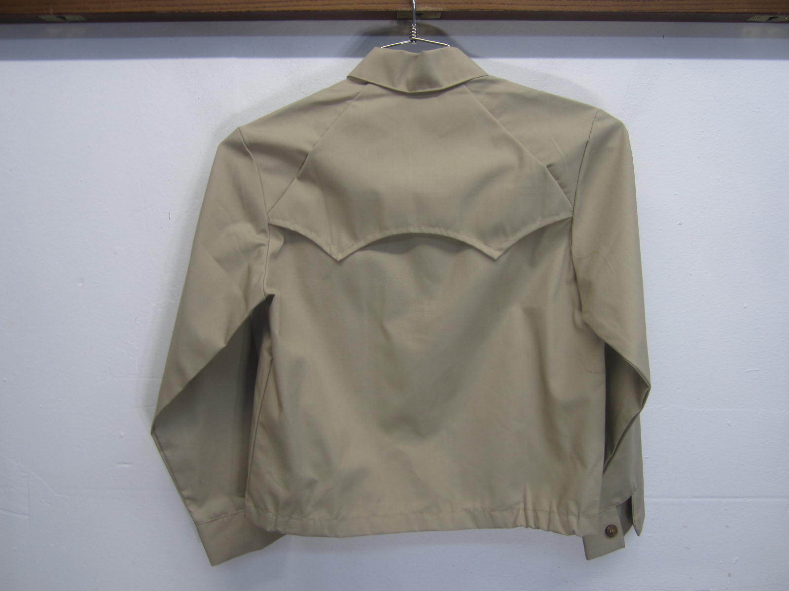 NWT Skids Drizzler Jacket windbreaker full zip beige polycotton sz M