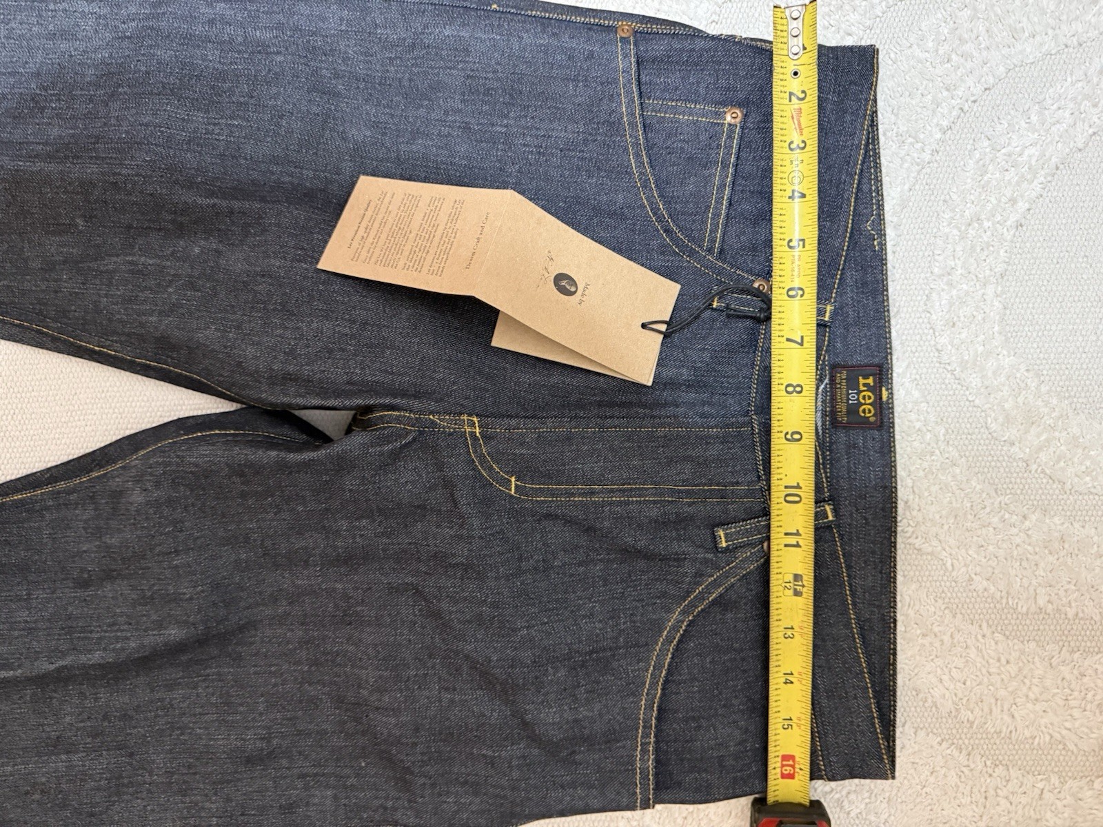 NWT Lee 101Z Premium Selvedge Denim Jeans – Raw Indigo Made with Japanese Denim