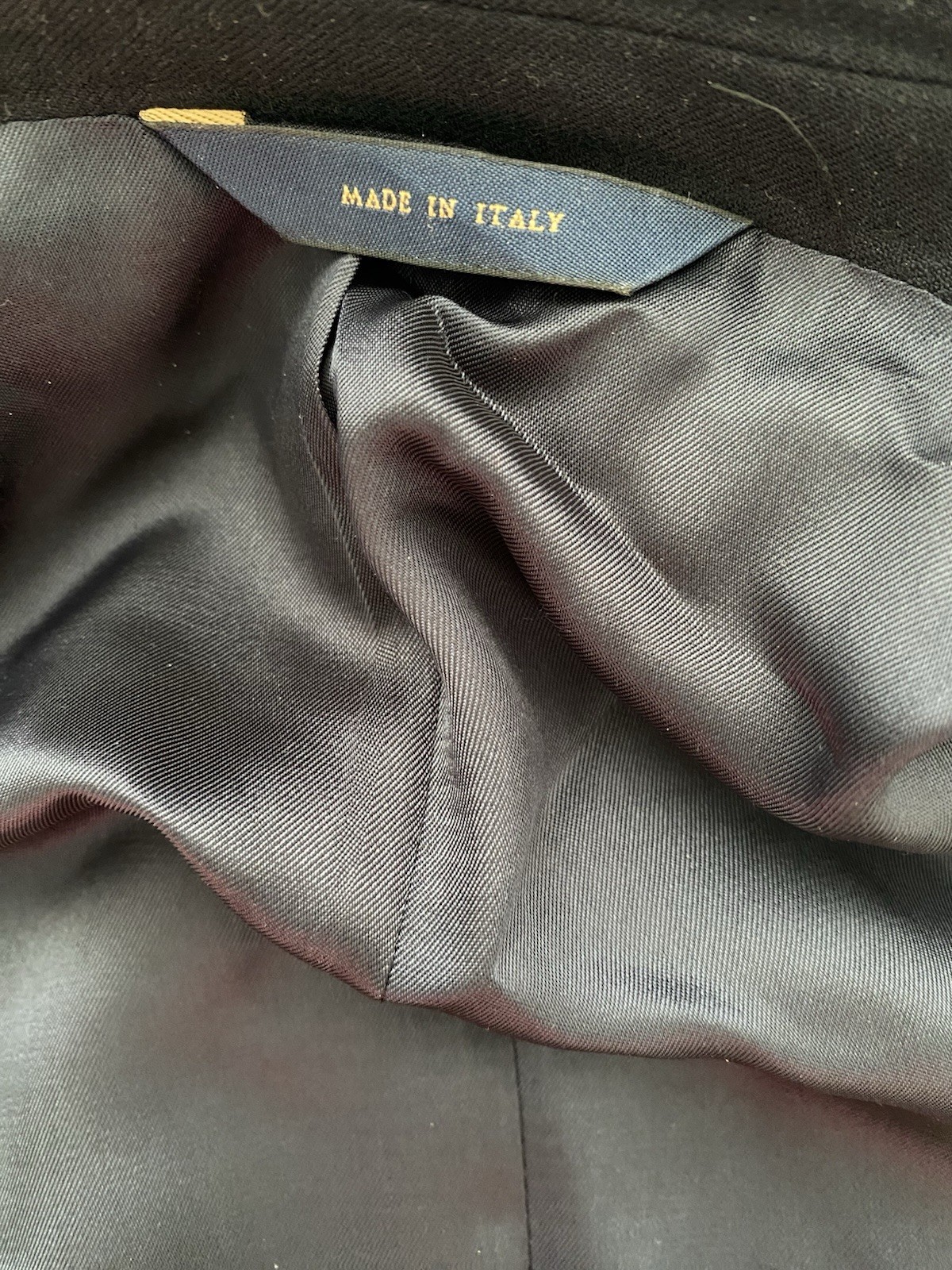 44S BROOKS BROTHERS Italian fleece Logo Gold Button Flannel Wool Tweed Blazer
