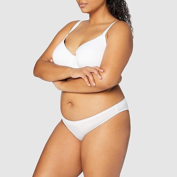 IRIS & LILLY Microfibre Full Cover Bra Black, White, Nude Women’s BLI-001/C001/2