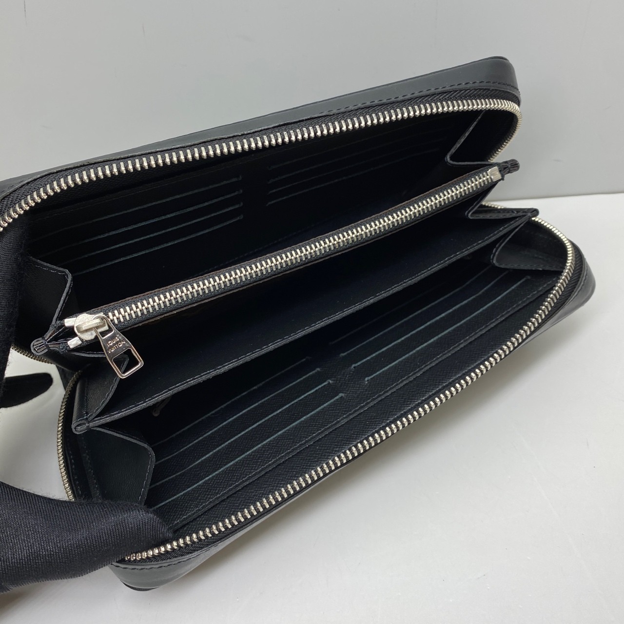 Louis Vuitton Pre-Owned Authentic Handle Clutch Brown Free Shipping 22x15x4cm