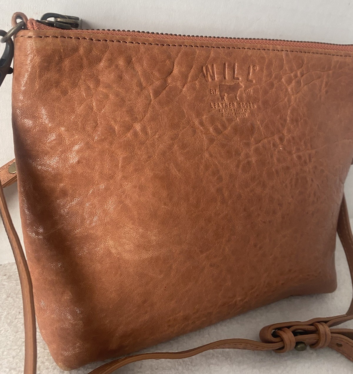 Will Leather Goods Crossbody Shoulder Bag Tan Small USA