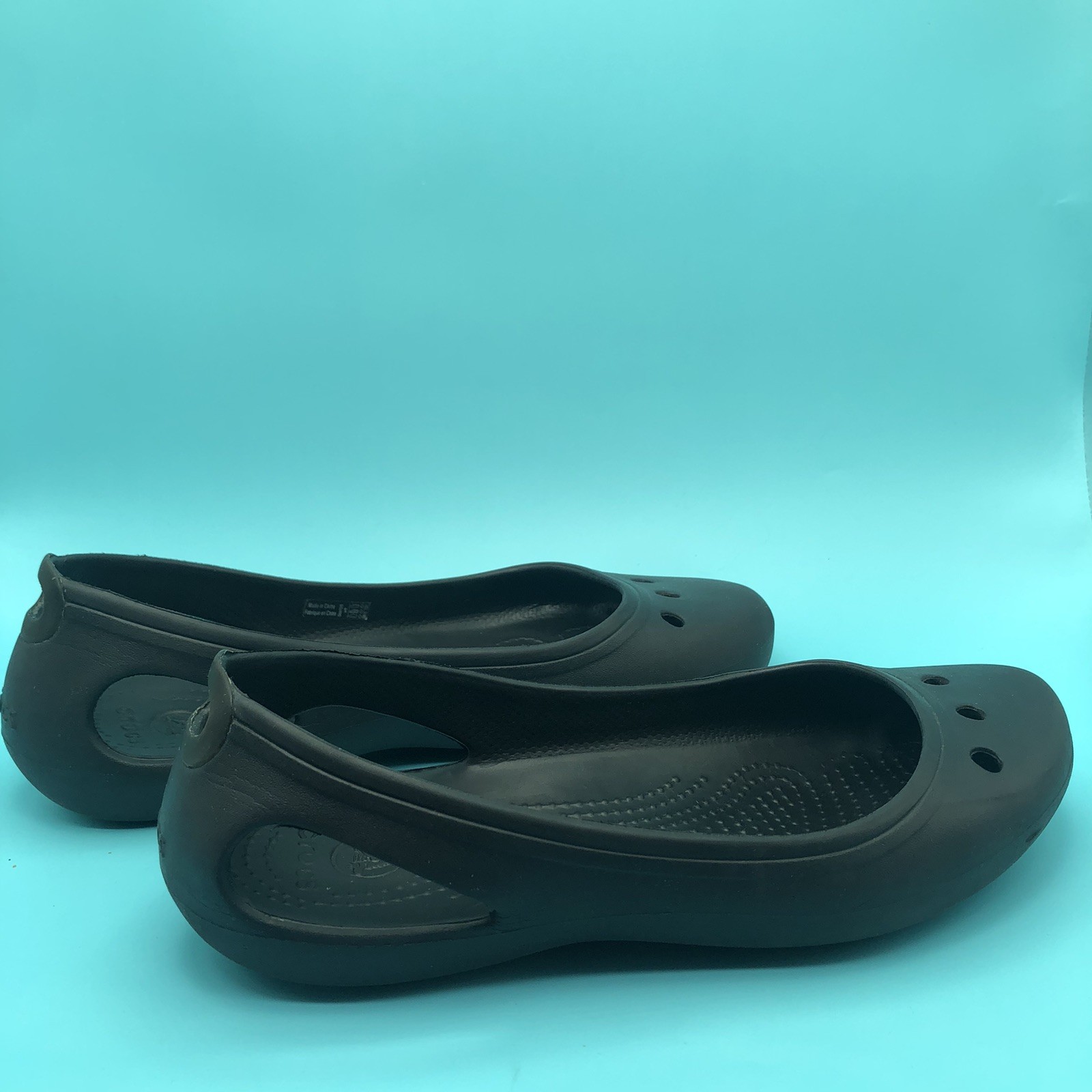 Crocs Kadee Shoes Womens Size 9 Black Ballet Flats Casual Comfort Slip On