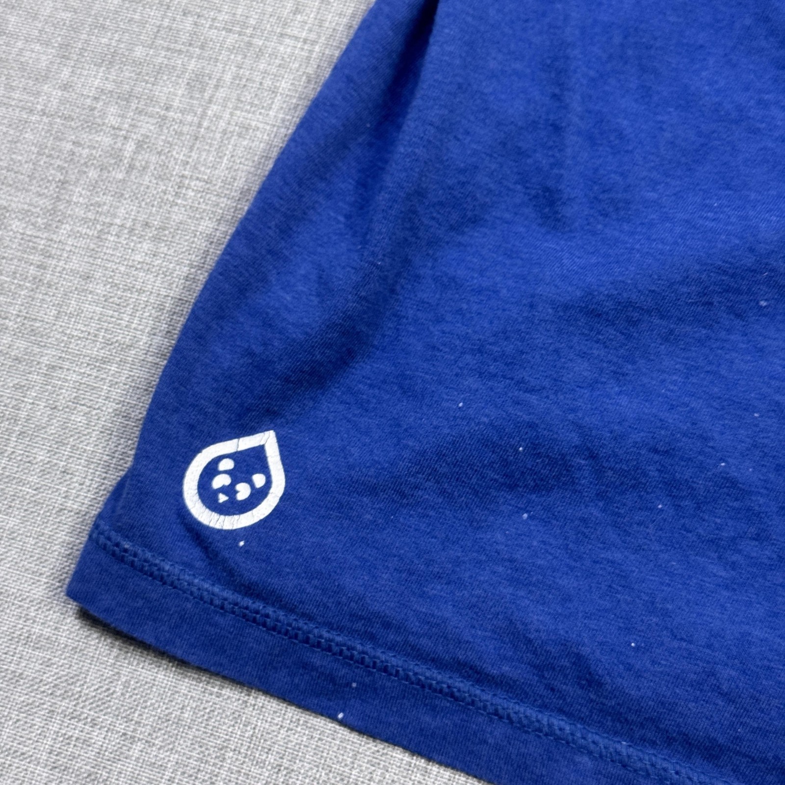 Tasc Shirt Mens L Blue Bamboo Performance Training Crew Neck Logo Tee Tagless