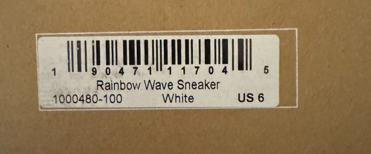 Soludos The Ibiza Classic Sneaker Oasis White/Rainbow Wave-CHOOSE SIZE-BRAND NEW