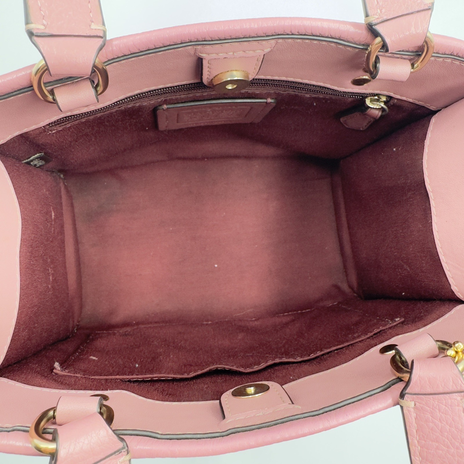 Coach Dempsey Tote 22 In True Pink Style C0971 Small Pebbled Leather bag