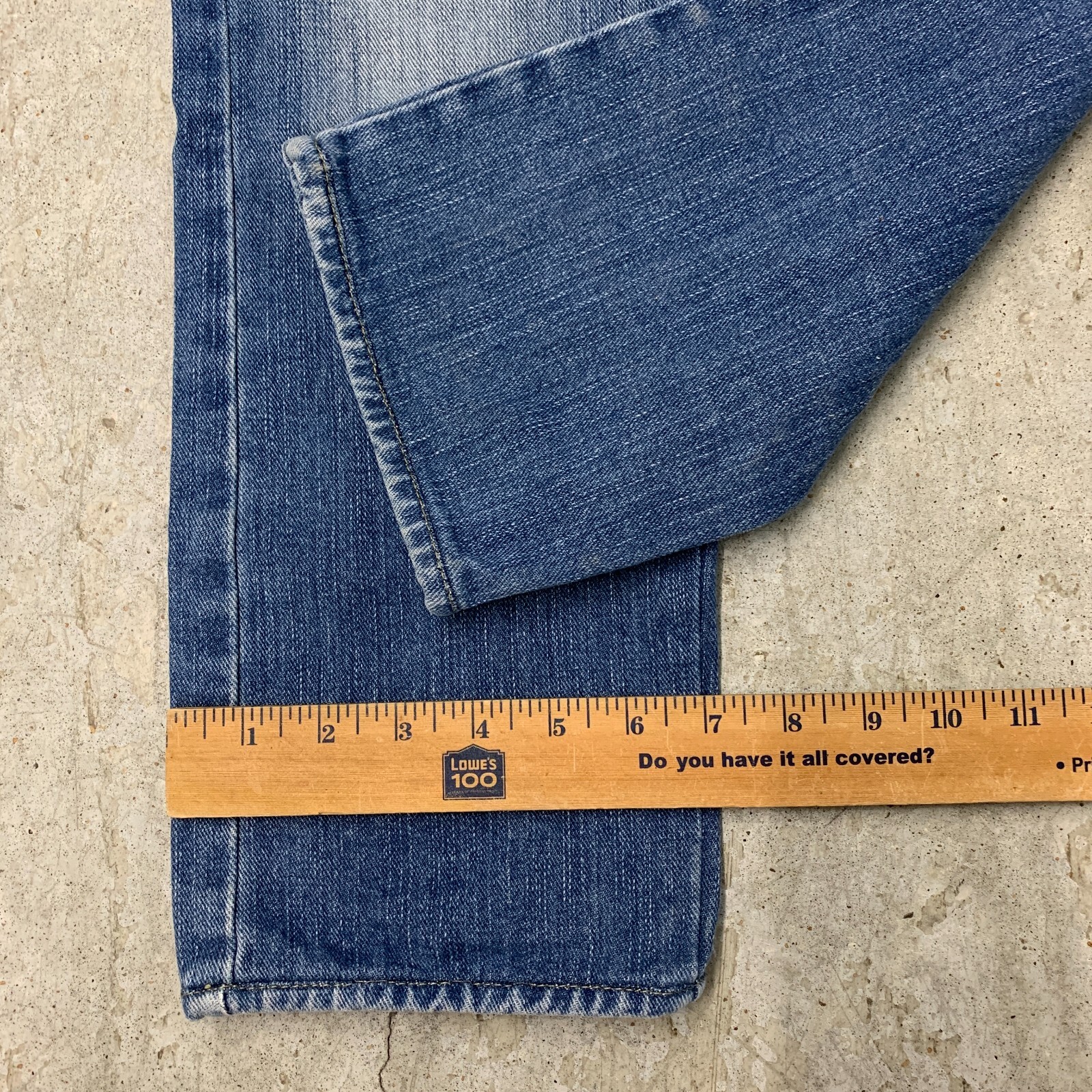 American Eagle Jeans 31×27 Blue Pants Low Rise Boot Distressed Grunge Tag 33×30