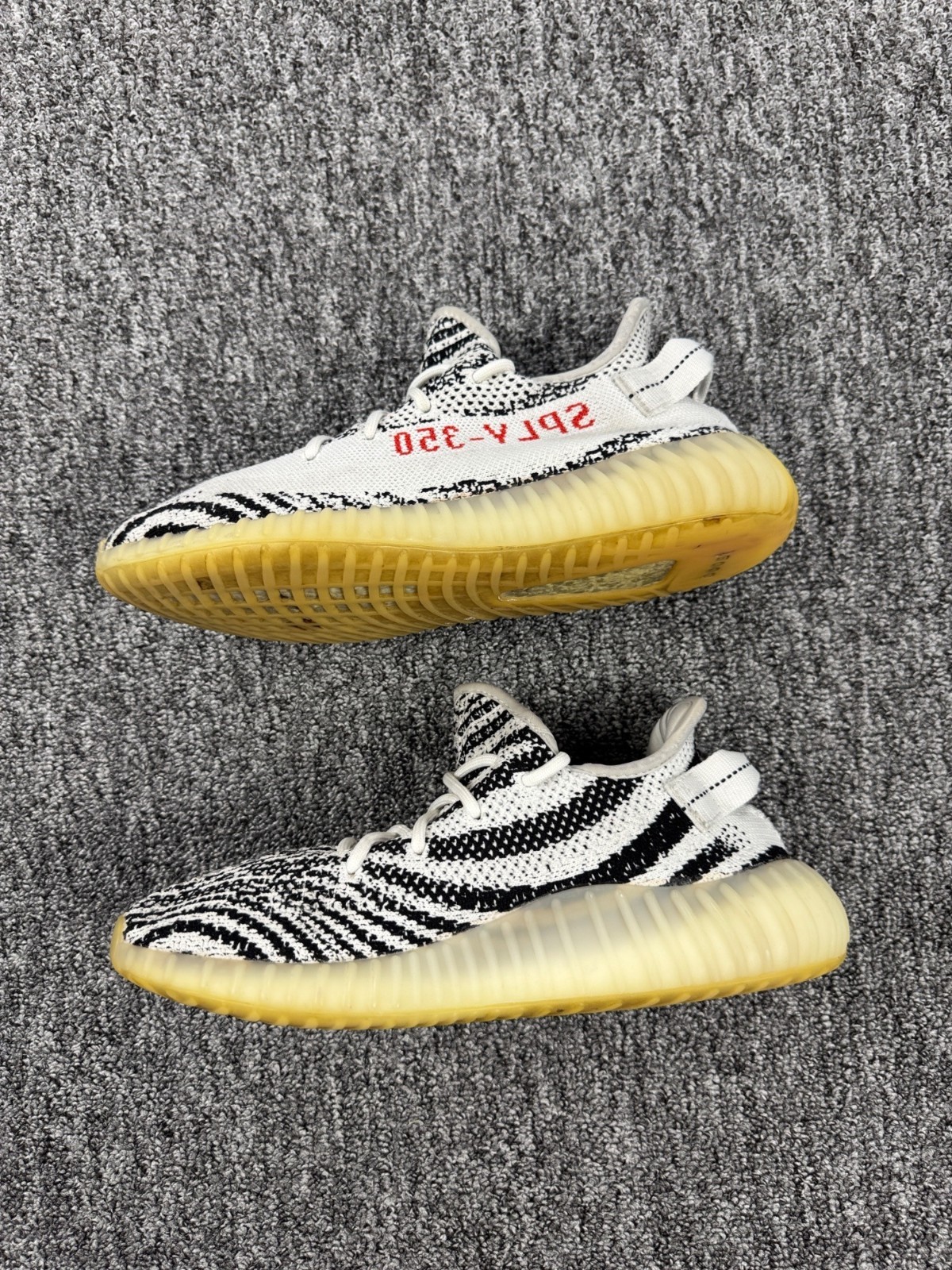 Adidas Yeezy Boost 350 V2 Zebra Shoes Men 8 Primeknit Athletic Sneakers CP9654