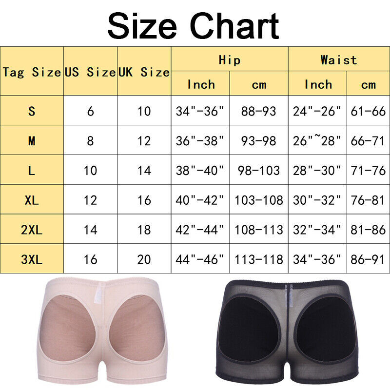 Women’s Butt Lifter Booty Push Up Shorts Belly Control Hips Enhancer Body Shaper