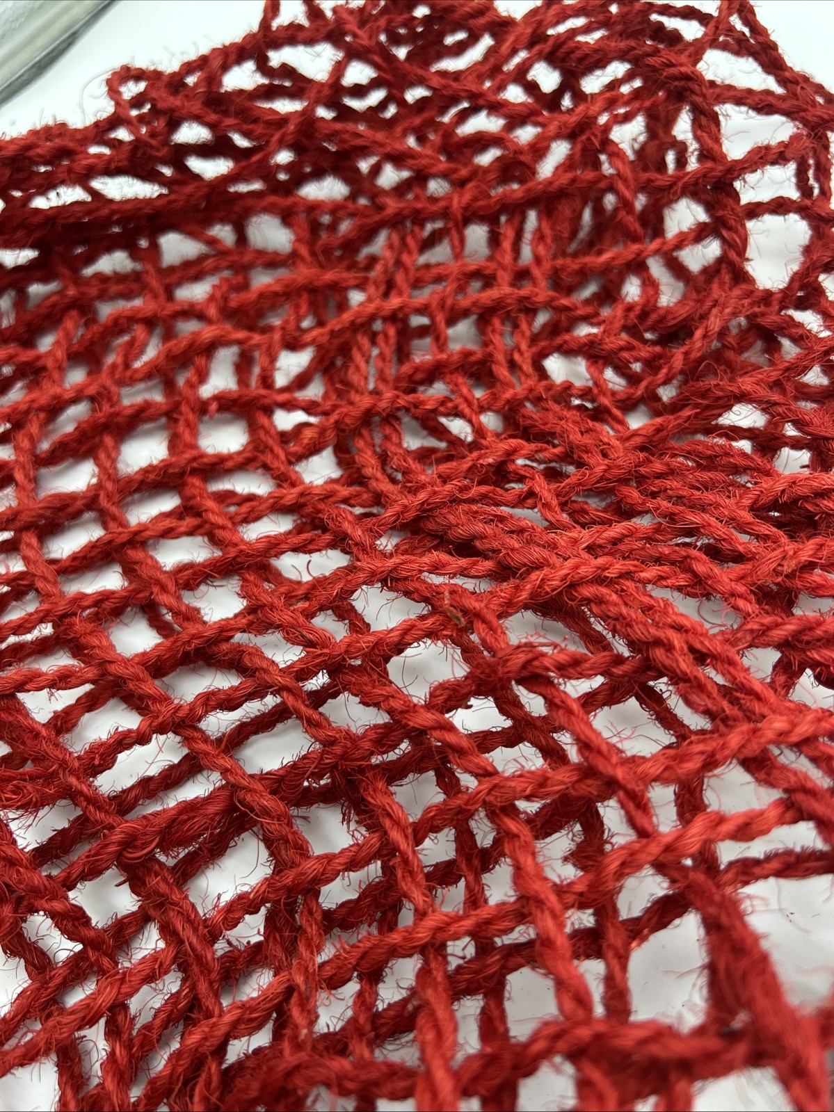 HandMade String Bag Sri Lanka Coconut Fibre Red Hand Woven Betel Koththu