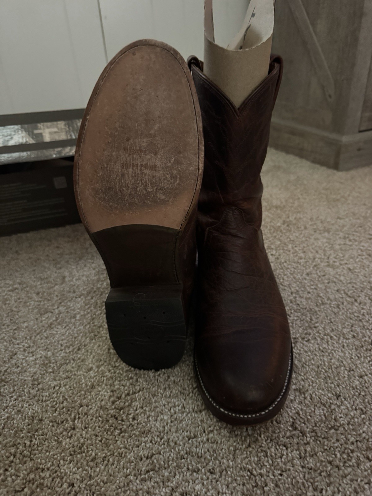 These Are The Ariat Bench Made Clantons Boots 11d Bison Cowboy Boot Roper Heel