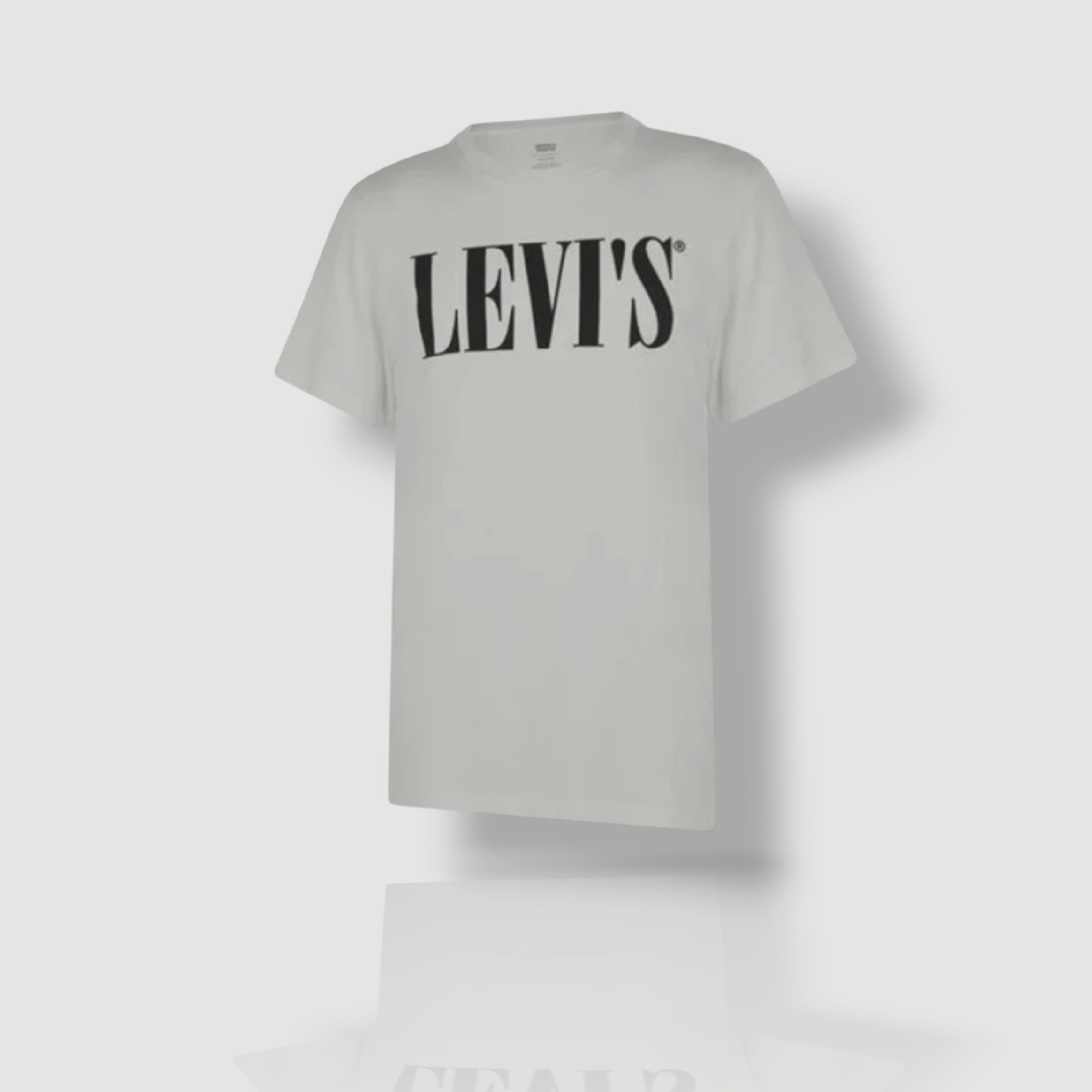 Levi’s Men’s White Logo Graphic Crewneck Short-Sleeve Tee T-Shirt Size XL
