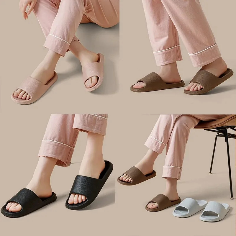Women Soft Sole Cloud Slippers Thick Platform Indoor Outdoor Beach Sandals EVA N
