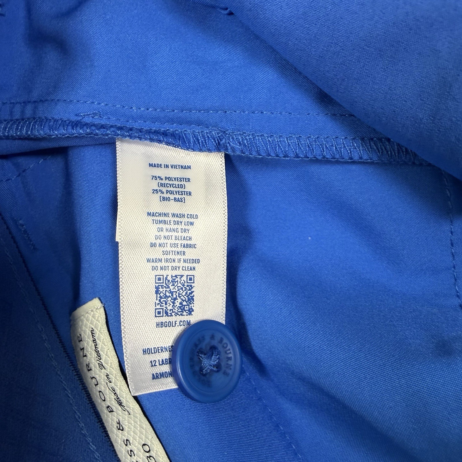 NWT Holderness & Bourne Harwood Short Men’s Size 30 Marlin Blue Performance Golf