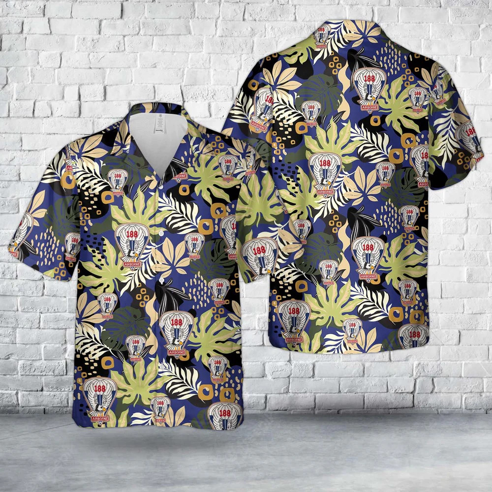 Army Hawaiian Shirt, Us Army 188Th Airborne Infantry Regiment Hawaiian Shirt