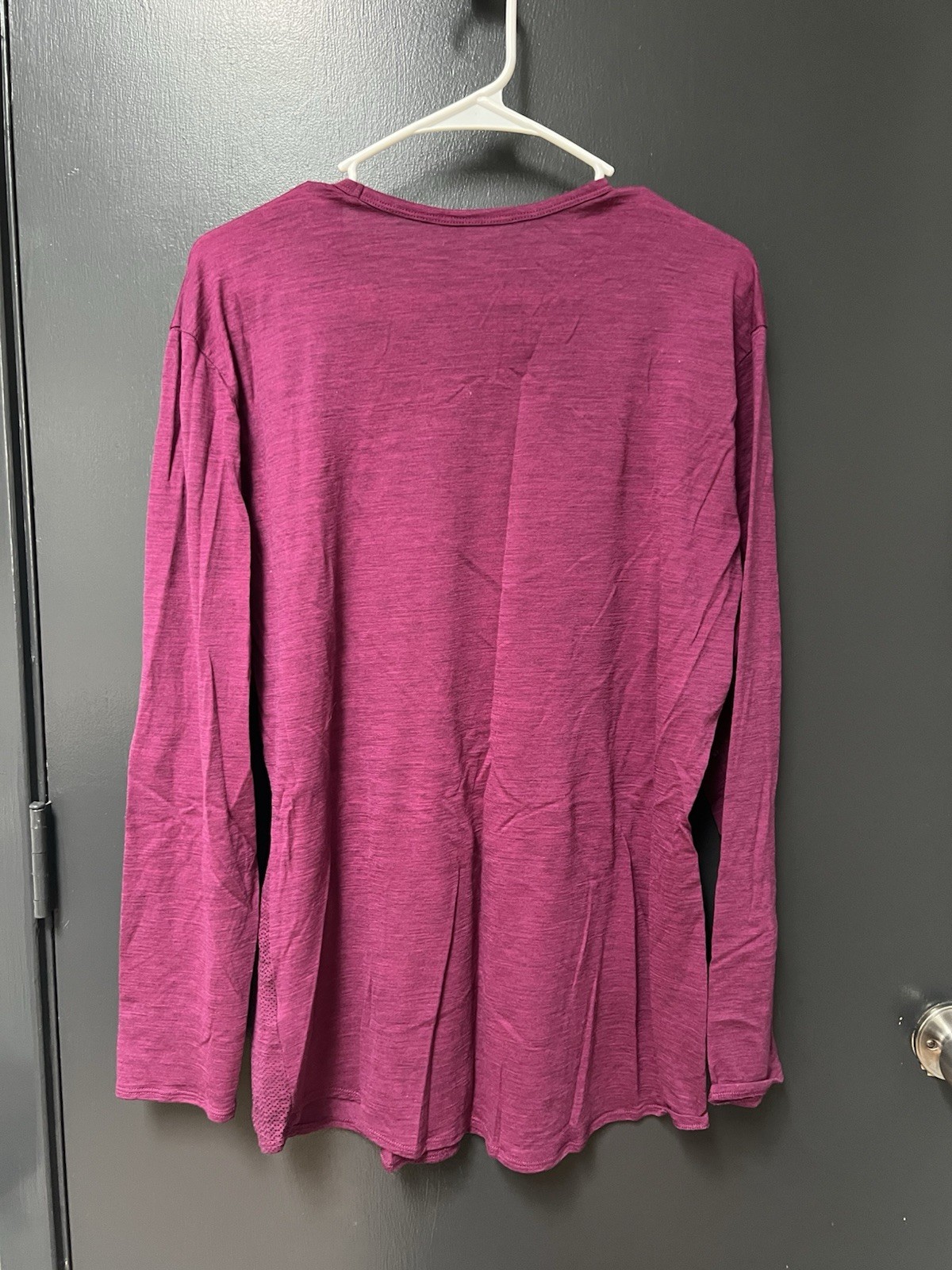Seg’ments Merino Wool Base Layer Top Womens Sz XXL Pink Long Sleeve Stretch