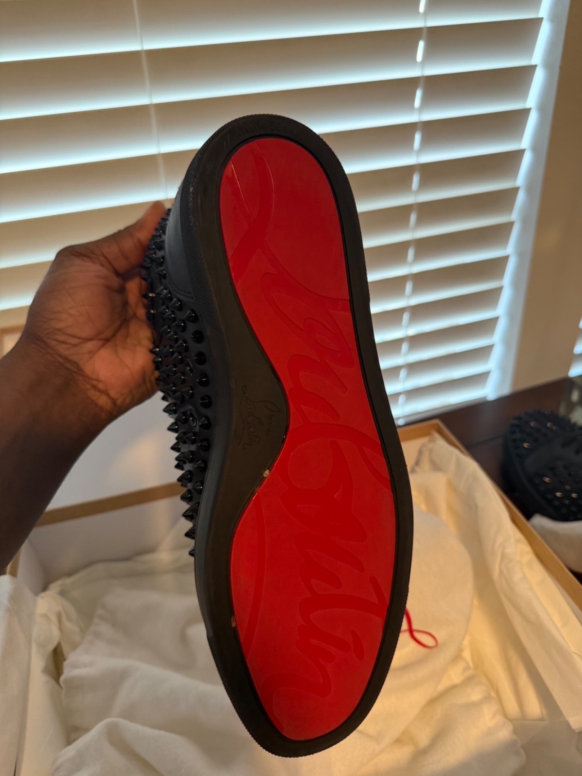 christian Louboutins classic black mens/w original box