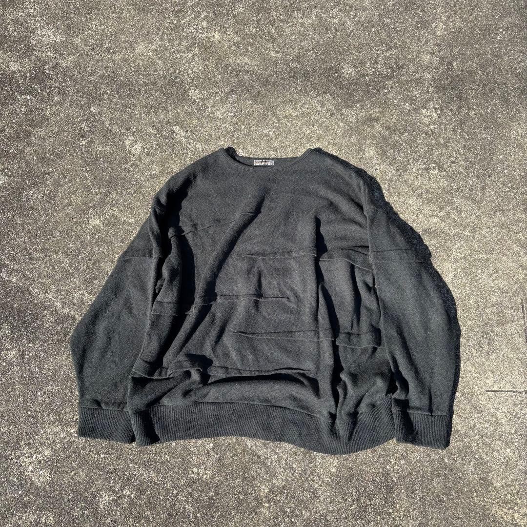 80s Issey Miyake Wool Silk 3D Knit Sweater Designer