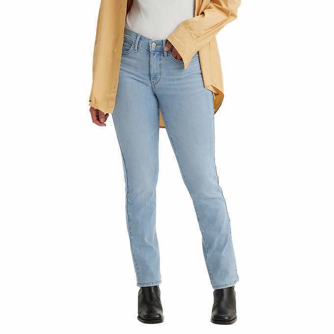 NWT Levi’s 314 Shaping Straight Women’s Mid Rise Stretch Jeans Slate 32″ Inseam