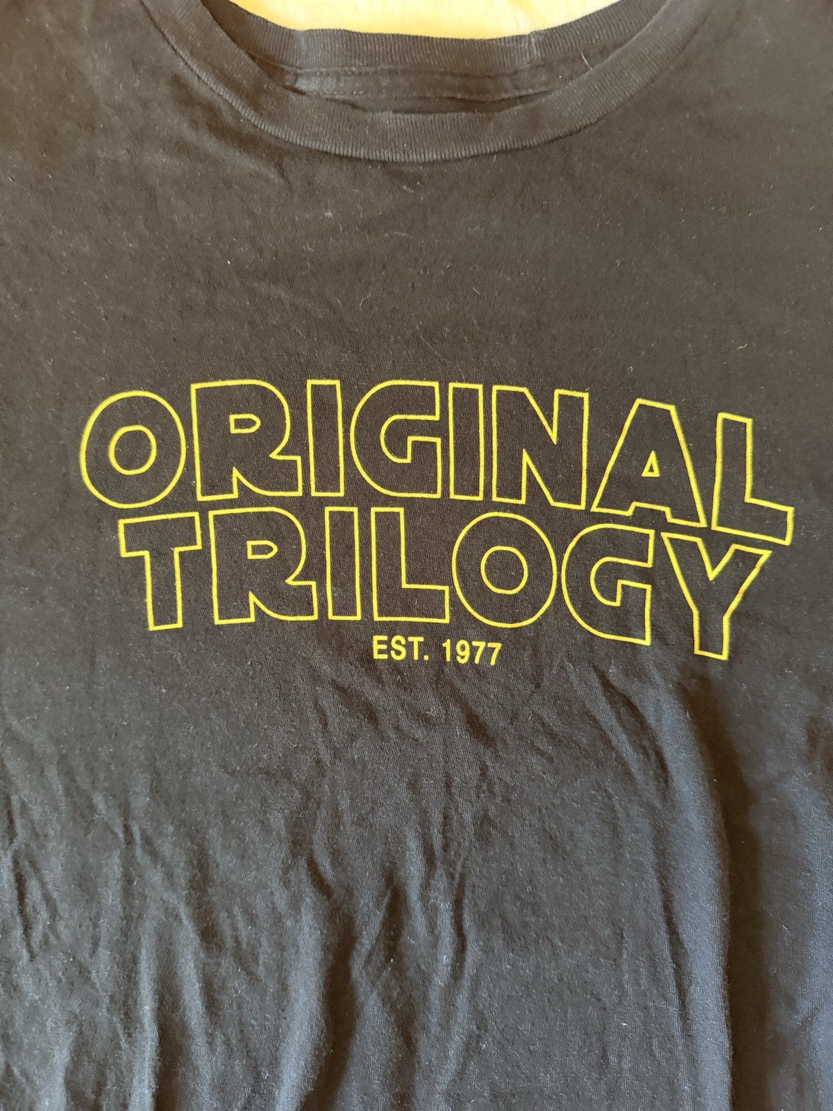 Star Wars Original Trilogy Black T-Shirt XL EST. 1977
