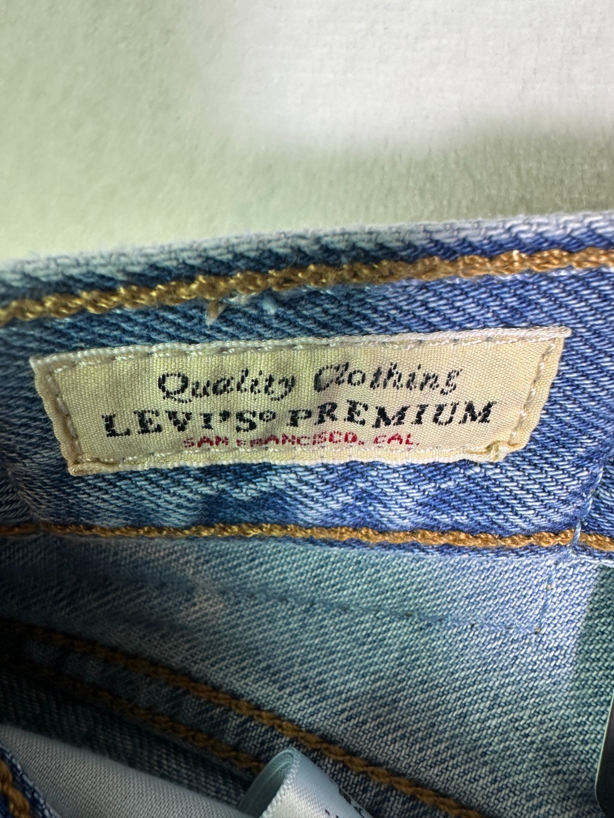 Levi’s Deconstructed Denim Skirt High Rise A Line 25″ Waist BNWT 29″ Length