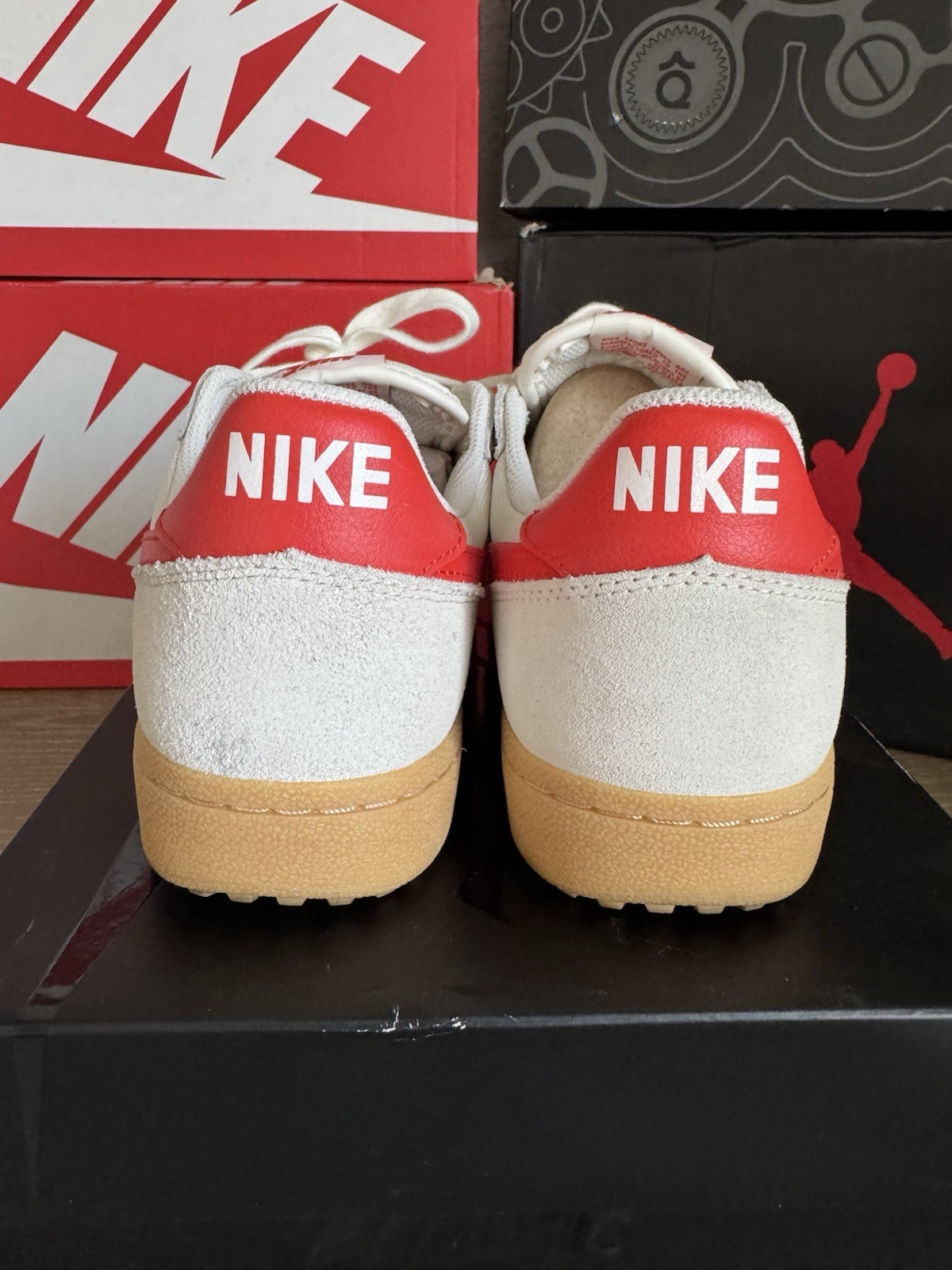 Men’s Nike Field General Pale Ivory/Picante Red Size 11.5 Shoes w/ Original Box