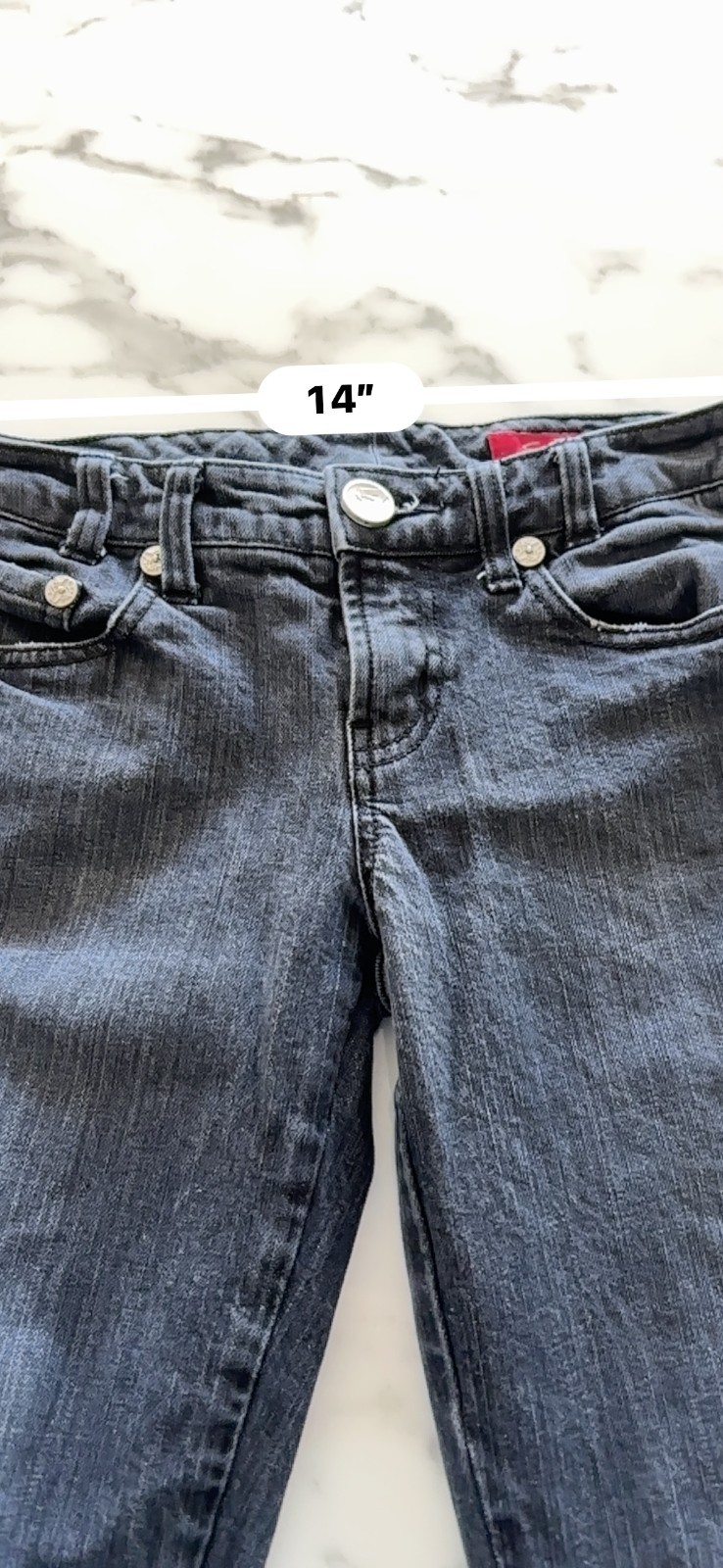 Seven7 Premium Denim Dark Wash Rhinestone Stud Straight Leg Jeans Women’s Size 2