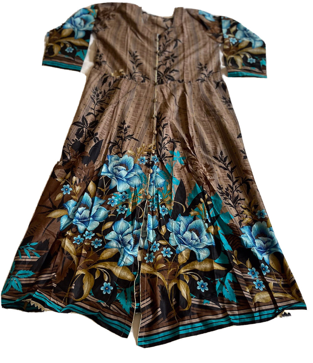 Pakistani Indian Trendy Designer Long Kurta Maxi Lawn Cotton Small