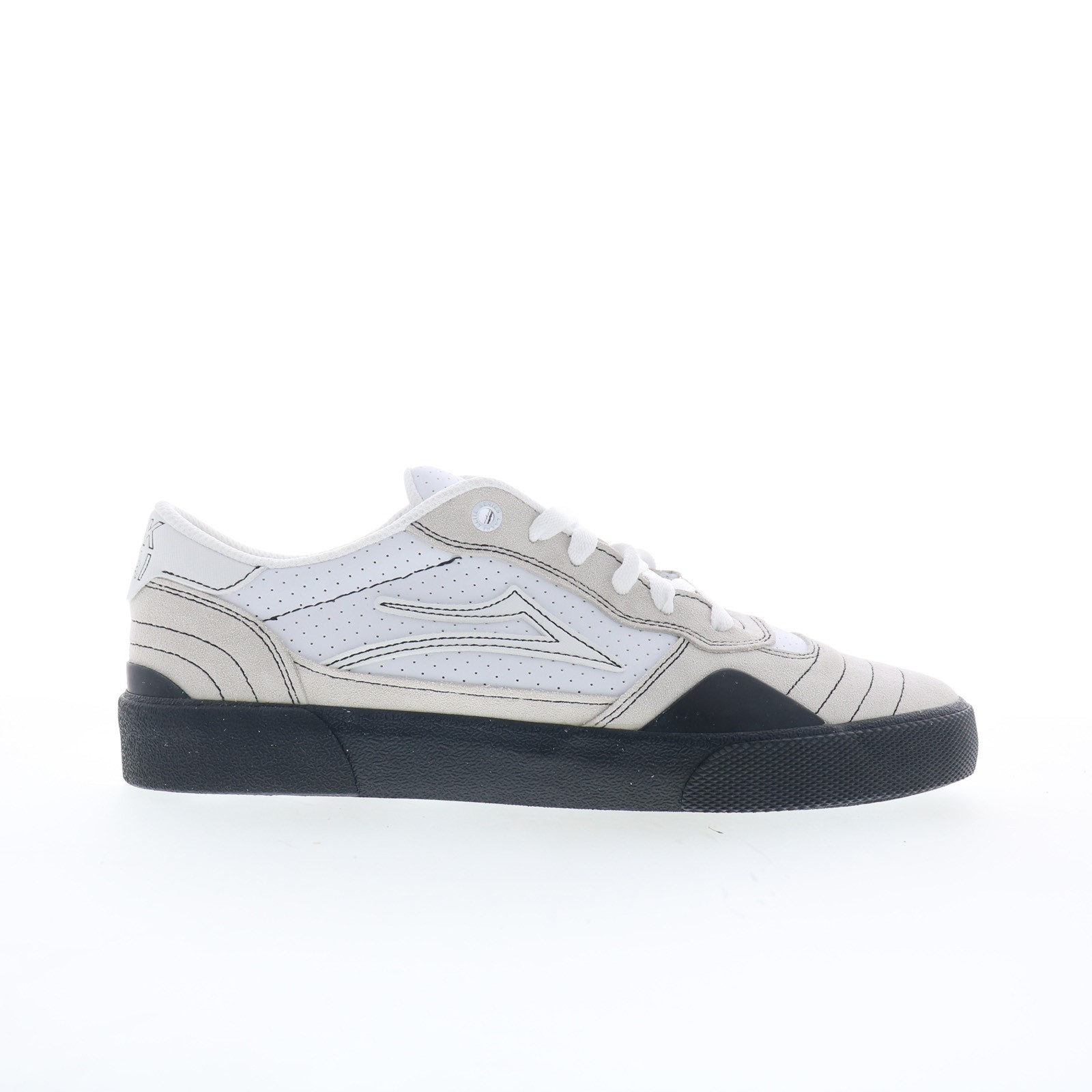 Lakai Cambridge Elite Mens White Suede Skate Inspired Sneakers Shoes