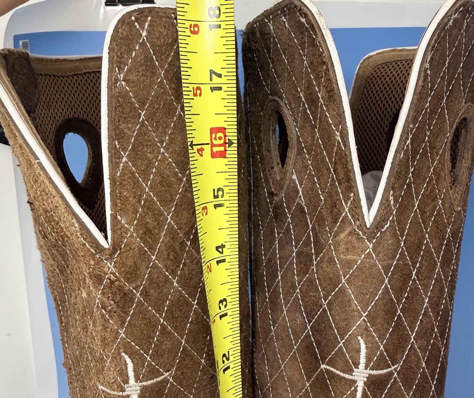 Twisted X Men’s Buckaroo Crazy Horse Taupe 18″ Western Boots MBK0021 Mens 8.5 D