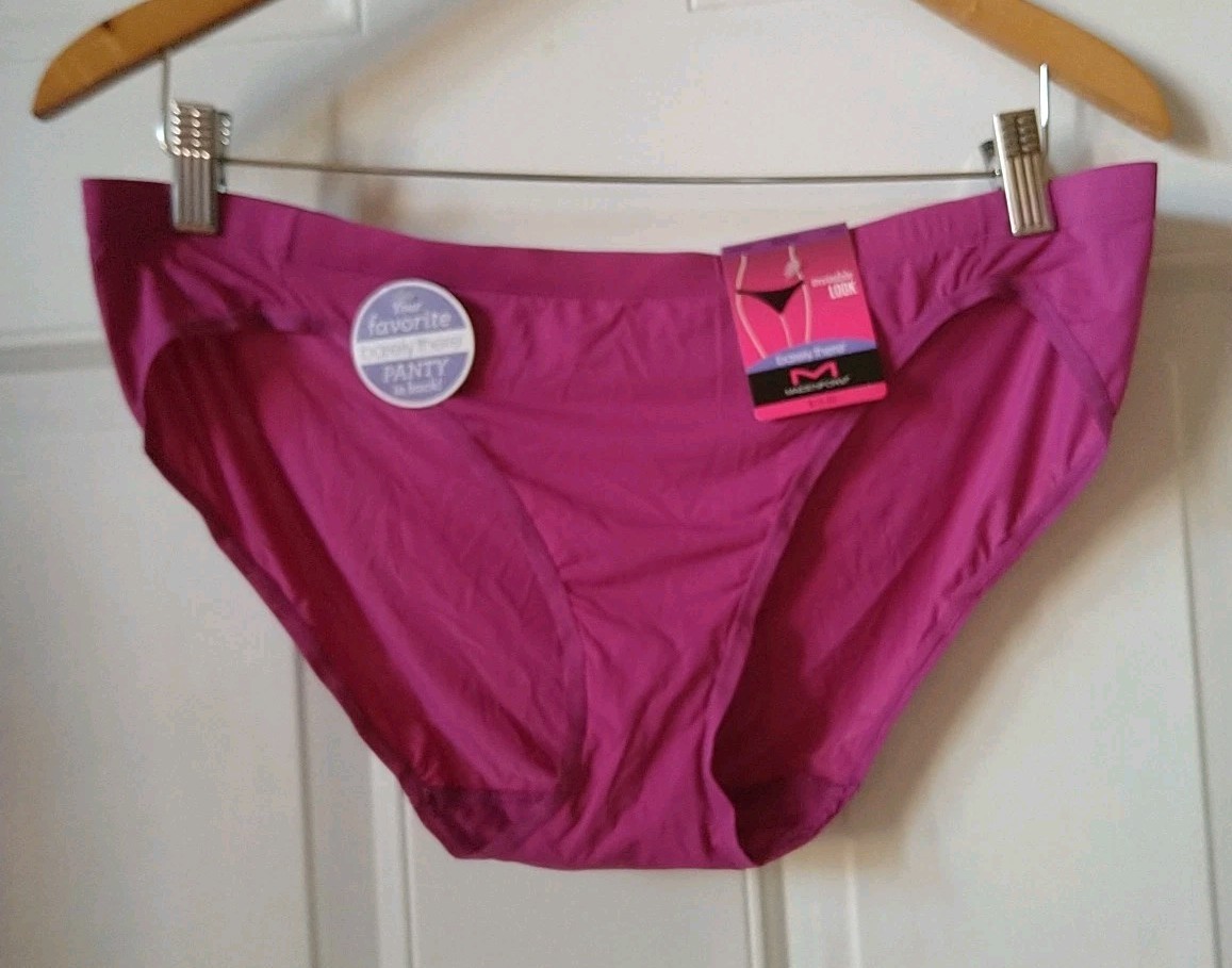 MAIDENFORM WOMEN’S BARELY THERE INVISIBLE LOOK BIKINI PANTY, SIZE 2XL/9