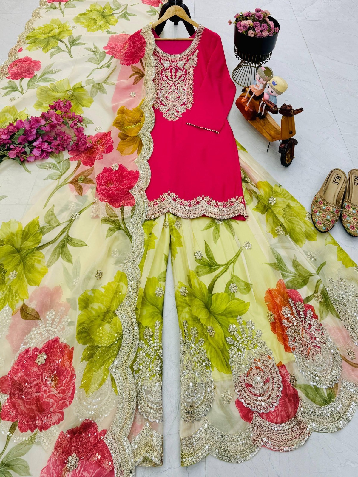 SALWAR KAMEEZ PAKISTANI INDIAN WEDDING PARTY WEAR DRESS BOLLYWOOD SUIT SHARARA