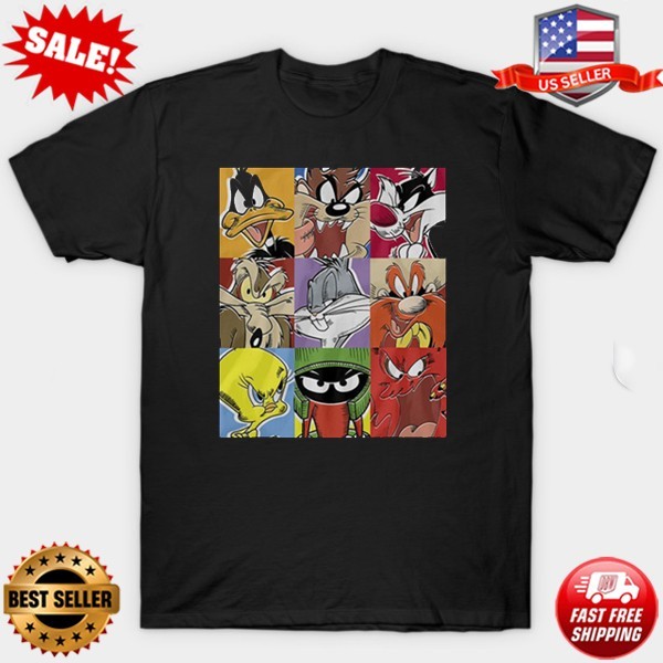 Looney Tunes Box Up Funny Cartoon Characters T-Shirt S-3XL