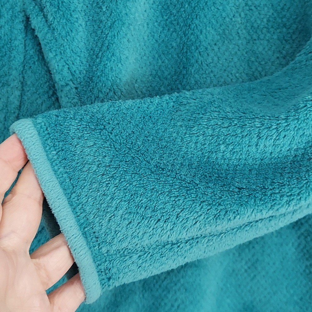 Patagonia Sweater, PulloverTop, Size M, Teal Green, Plush, Lightweight, Snapneck