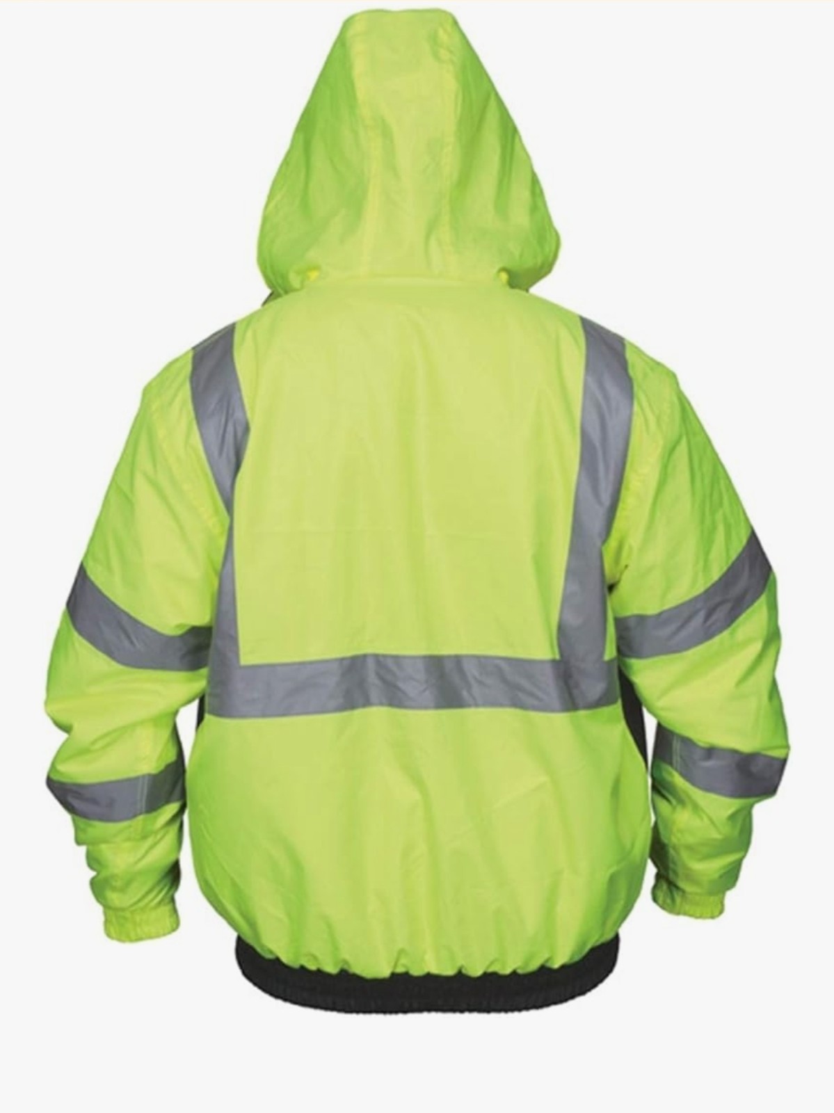 MCR Safety – Bomber Jacket Ansi 107 Class 3 Fluorescent Lime/(VBBQCL3LL) Size-LG