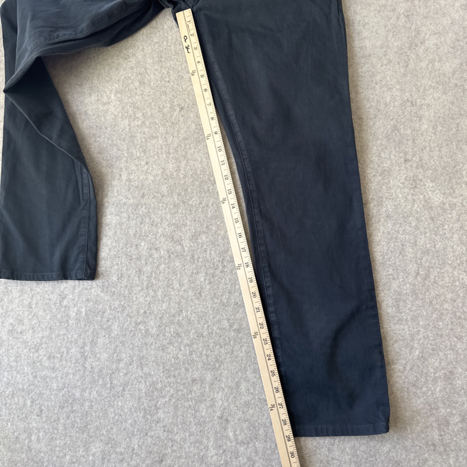 AG Adriano Goldschmied Everett Slim Straight Pants Mens Actual 30×29 Black Twill