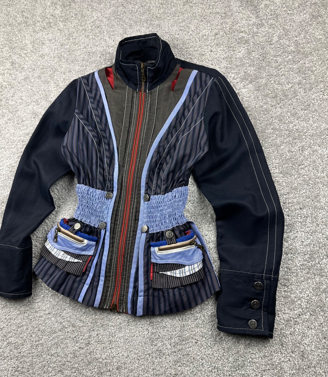 Tricot Chic Women’s Avant Garde Y2K 90s Jacket Size M
