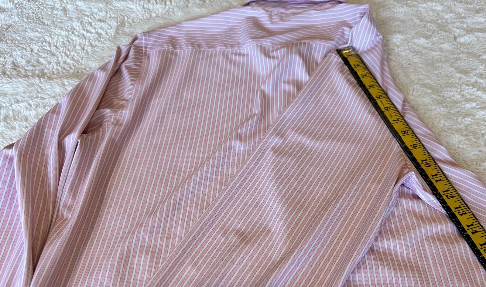 7D 7DIAMONDS PINK STRIPES CAMDEN 4 WAY STRETCH MEN’S DRESS SHIRT XL