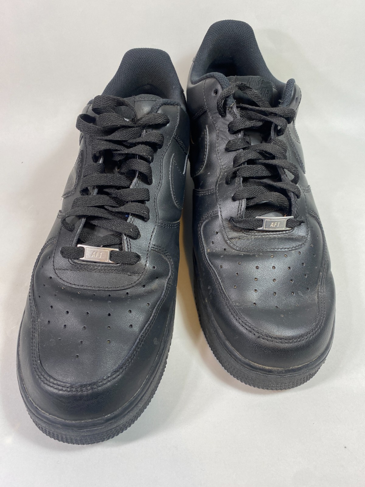🔥 Nike Air Force 1 07 Low Triple Black Shoes Casual Mens Size 15 315122-111