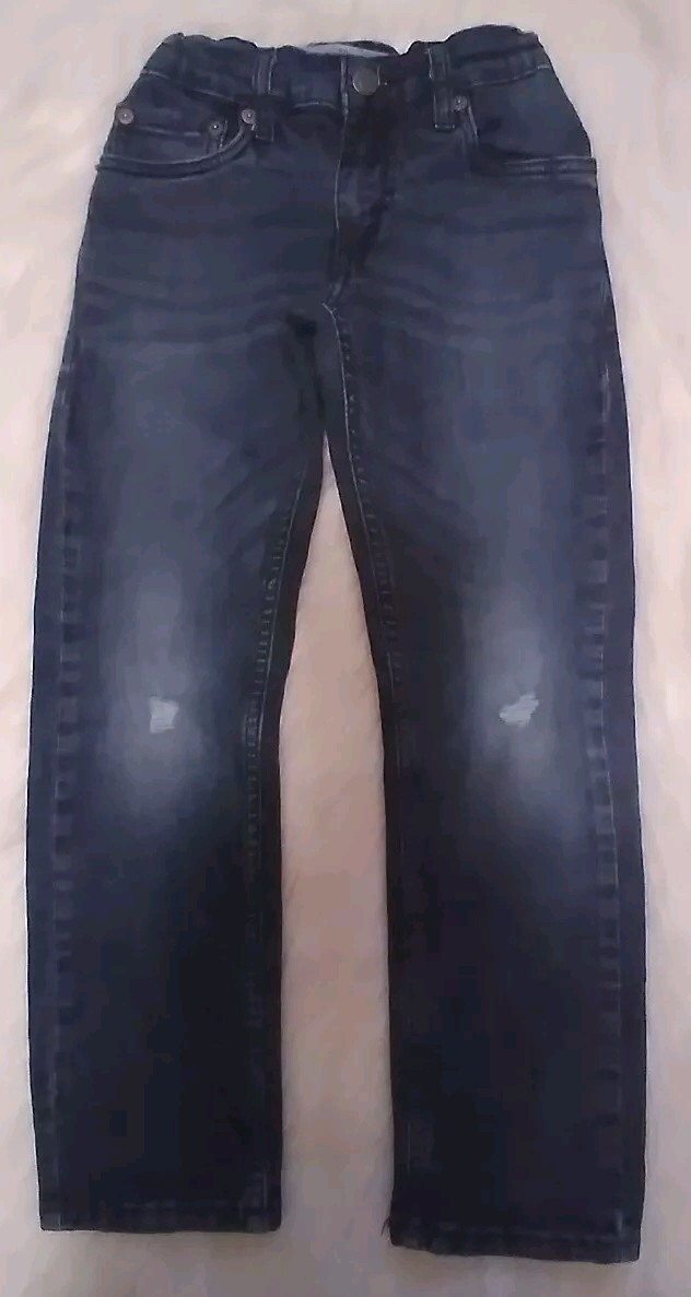 Levis 511 Slim Boy Size 8 Reg W24xL22 Stretch Waist Ripped Knee Style Jeans
