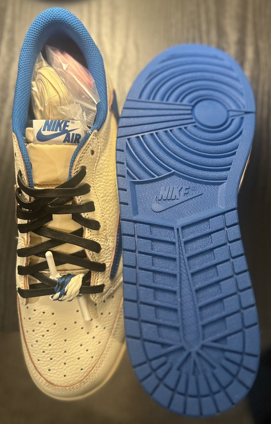 Jordan 1 Retro Low OG SP Fragment x Travis Scott Military Blue Size 13 –New | DS