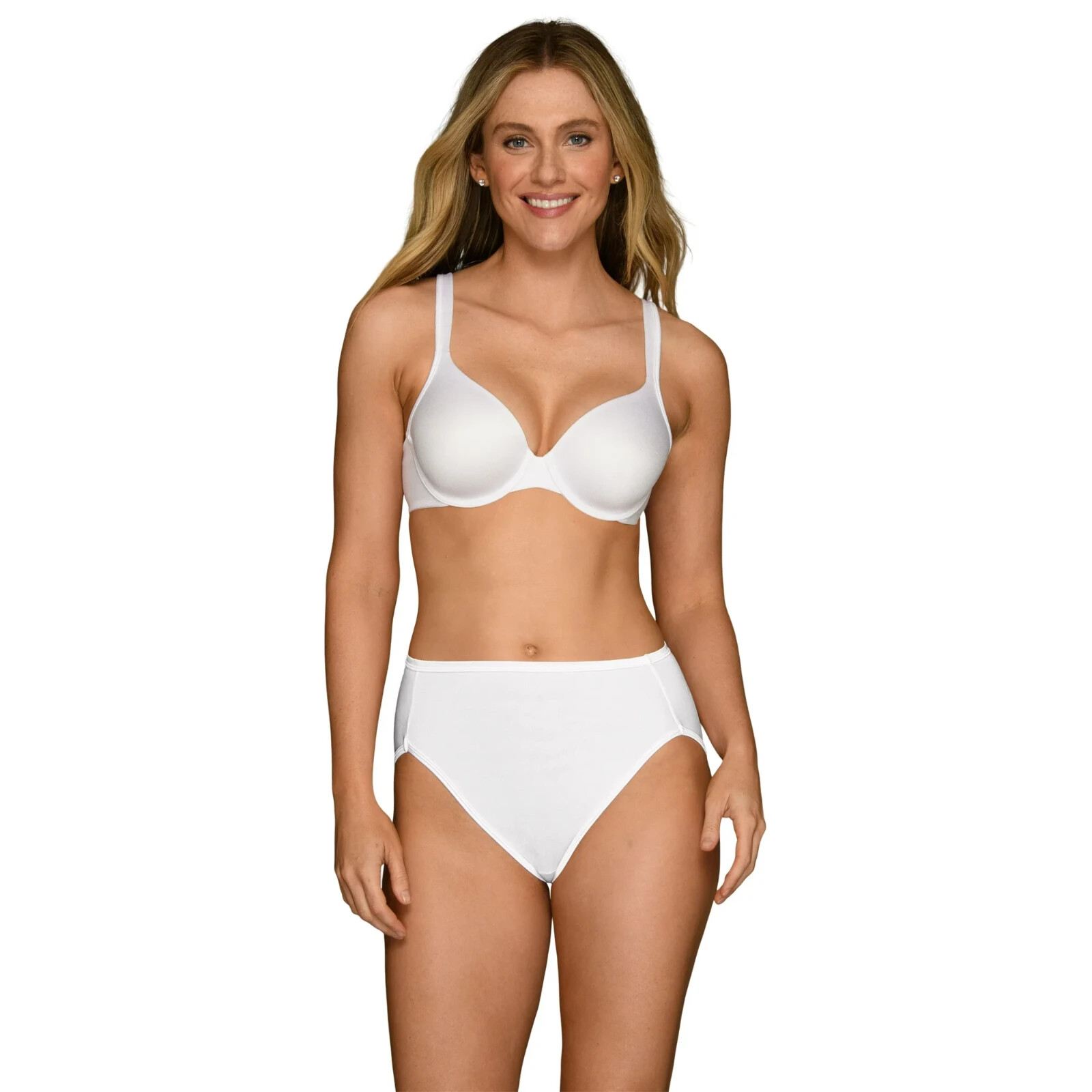6 Pairs Vanity Fair Illumination HI-CUT briefs WHITE 13108 Sz – 6 7 8 9