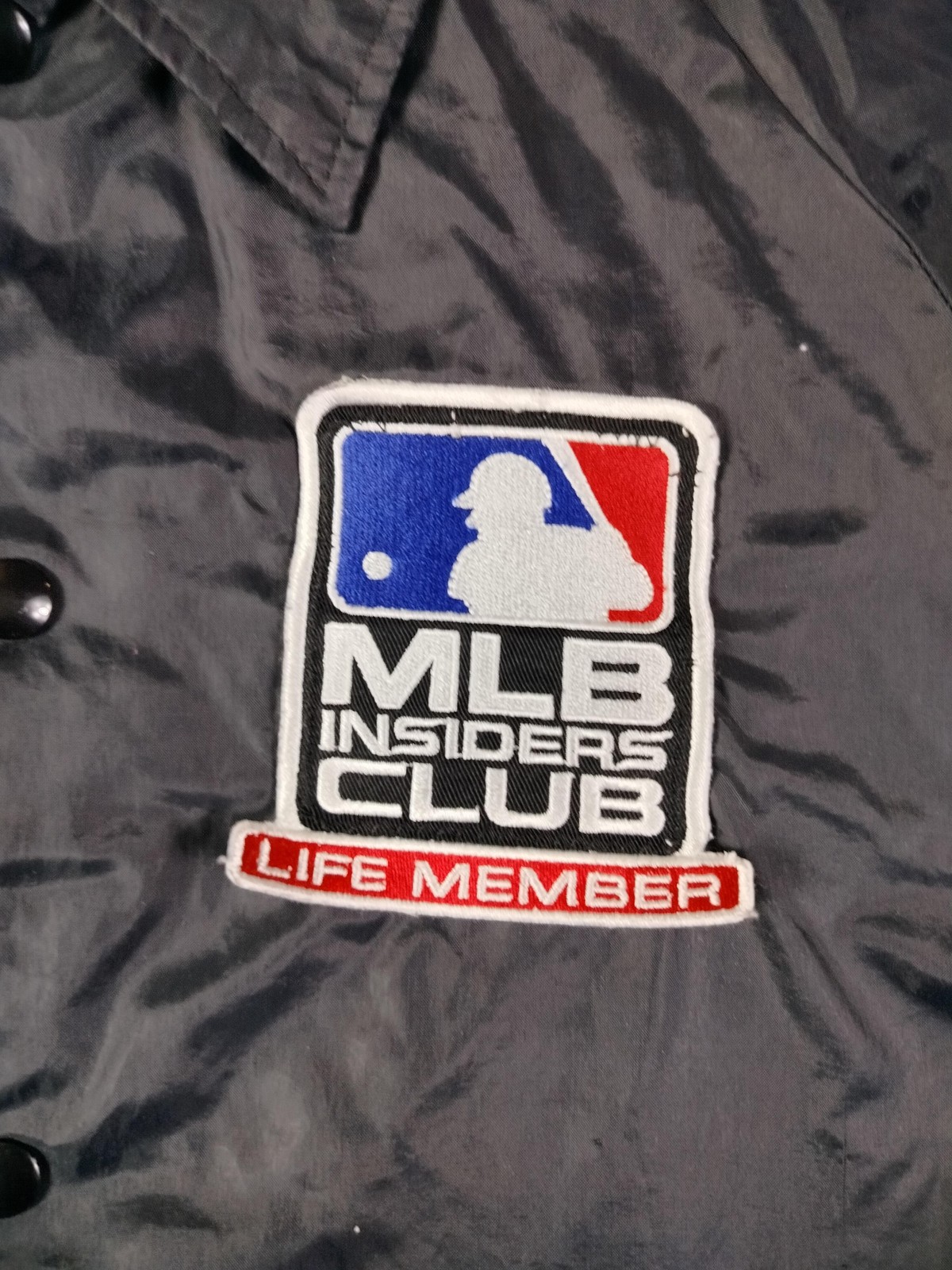 Vintage Hartwell Sports MLB Insiders Club Jacket Mens XL Black MLB Life Member