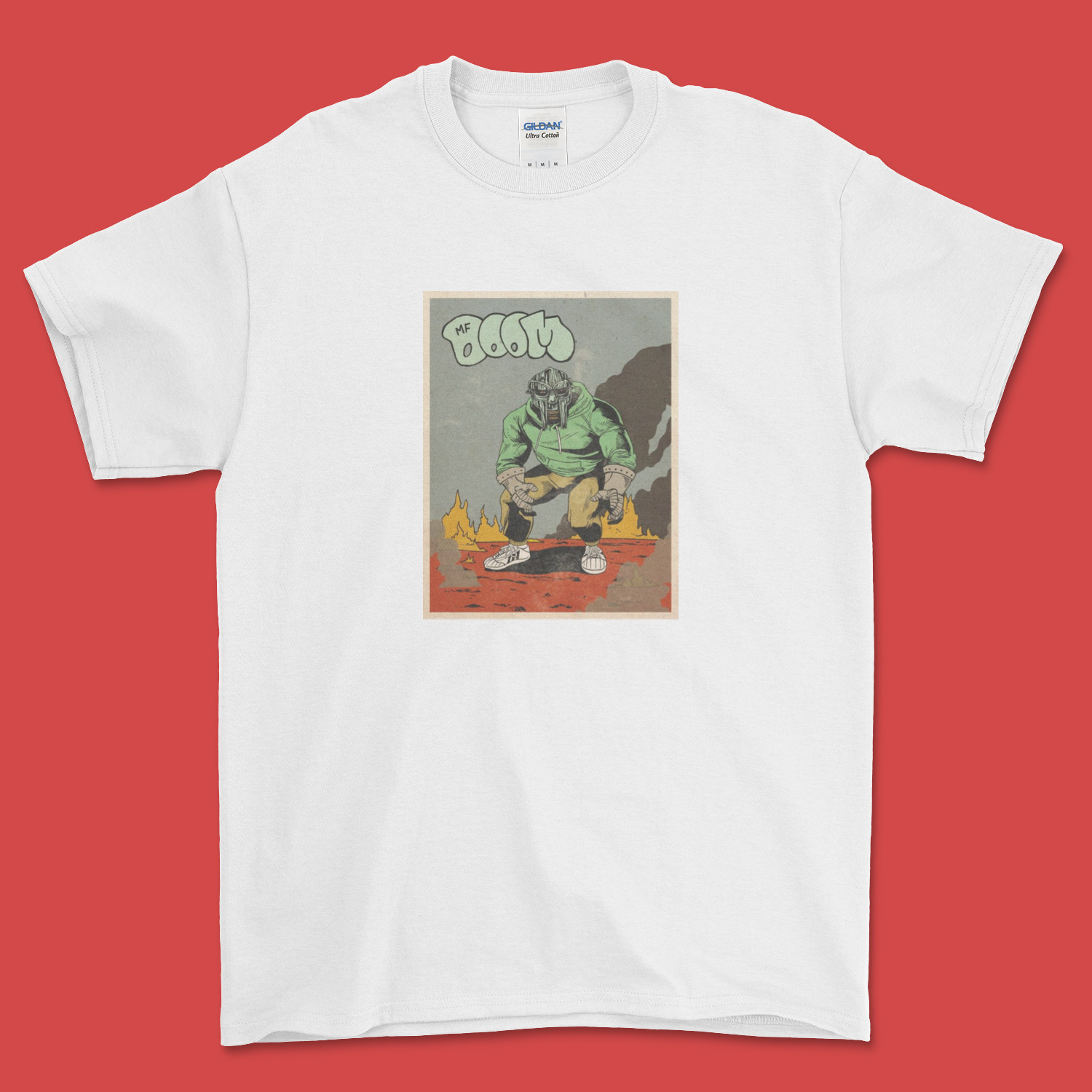 MF DOOM COMIC Madvillain Metal Fingers Underground Hip Hop RAP Music T Shirt