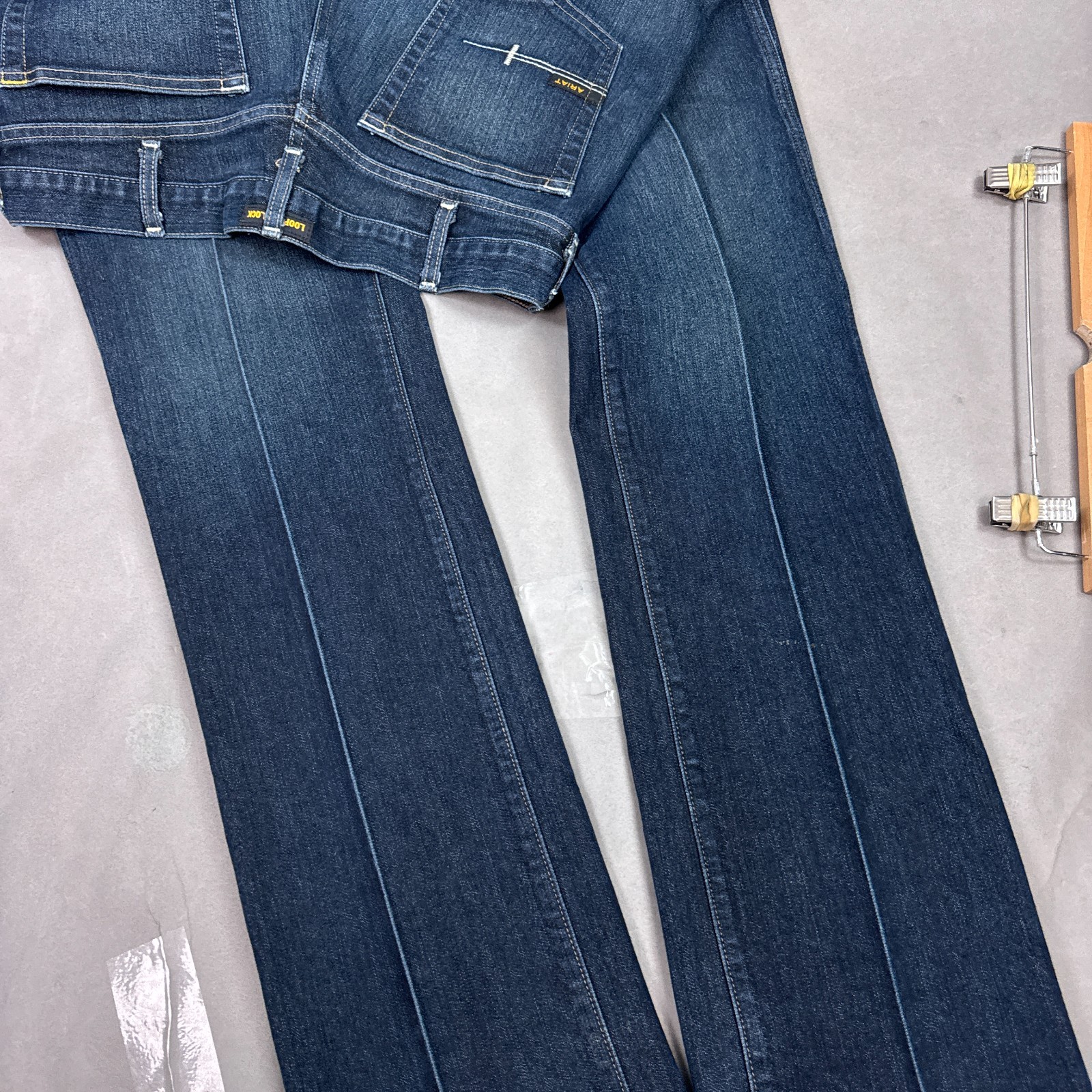 Ariat Jeans Men 34×36 Blue M4 Rebar Stackable Workwear Dark Faded Durastretch
