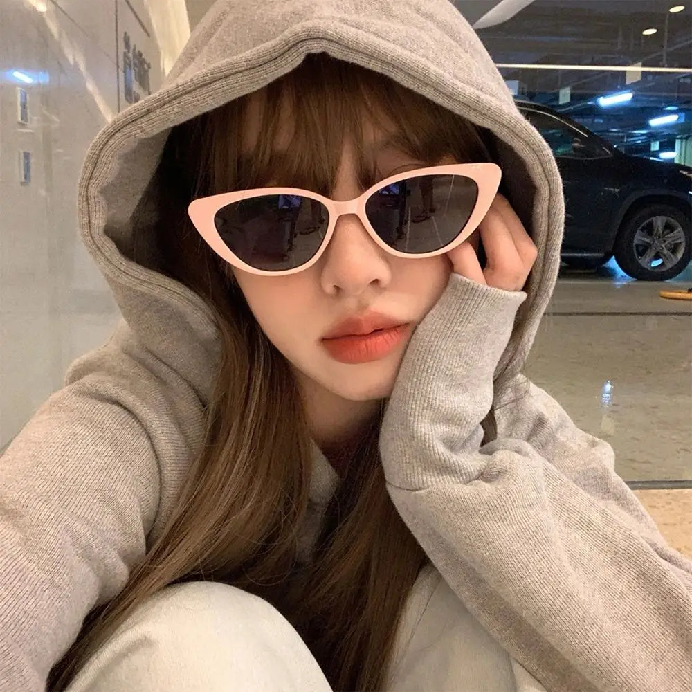 Small Frame Cat Eye Sunglasses Retro Fashion Eyewear